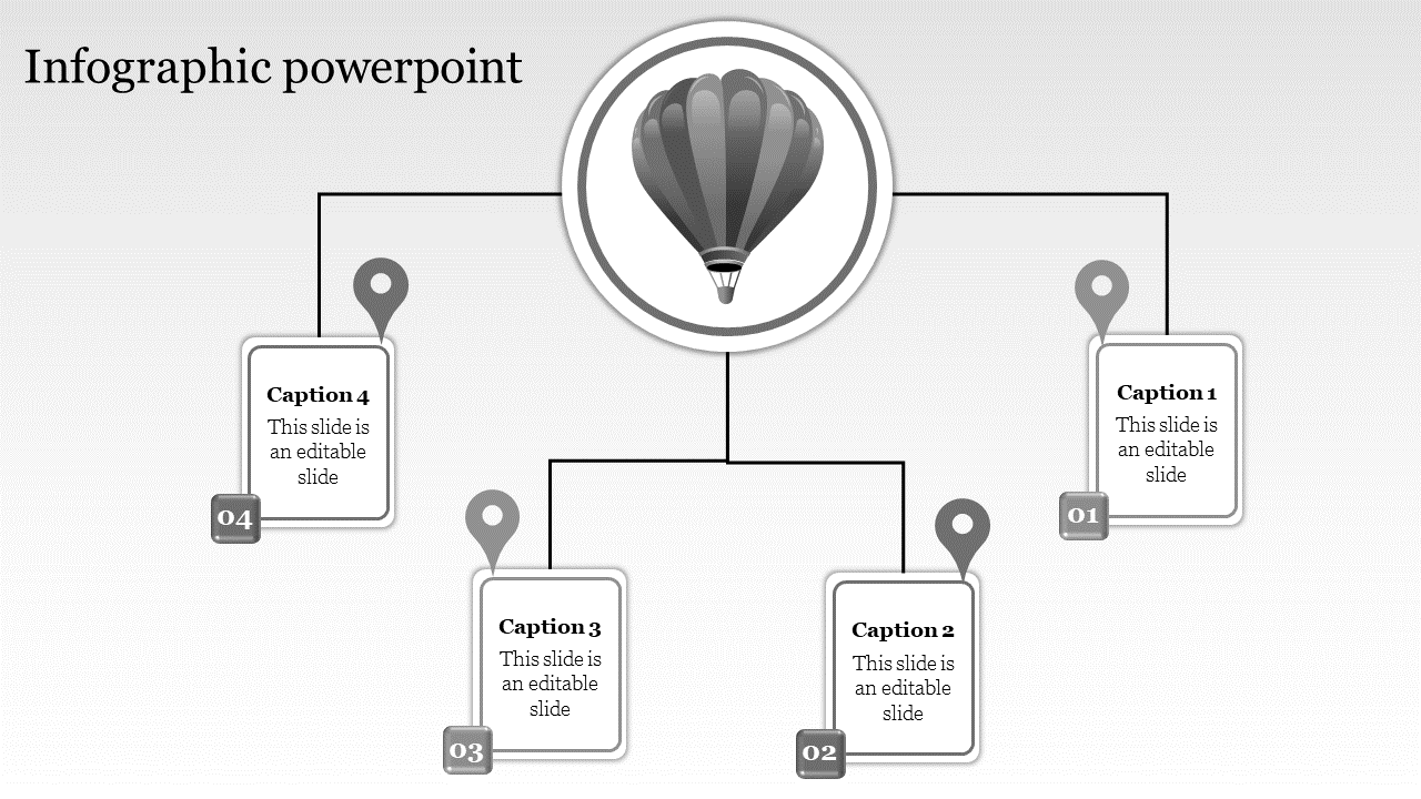 Magnificent Infographic Presentation with Four Nodes